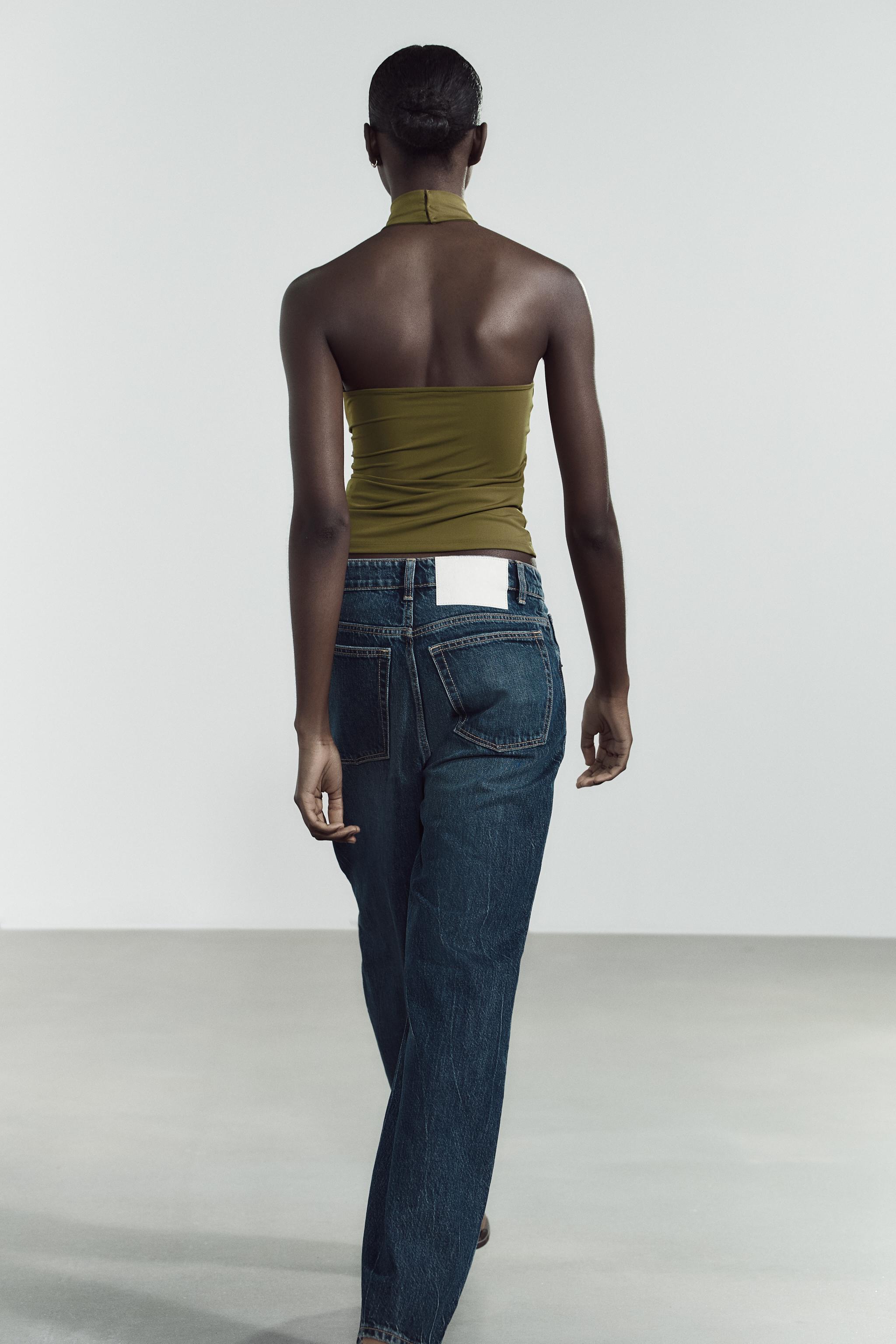 POLYAMIDE HALTER TOP